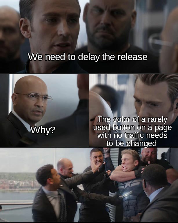 Captain America Elevator Fight Dad Joke - Delay release