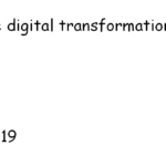 Covid 19 - Digital transformation