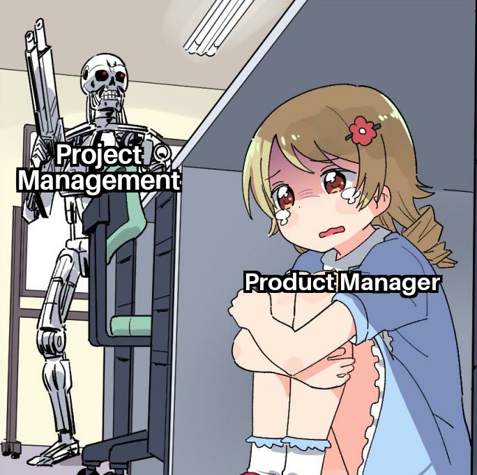 Anime Girl Hiding From a Terminator - Project Management
